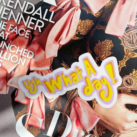 Ugh, What a day! Fun Phrase Vinyl Sticker Agenda - Picture 3 of 4